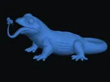 lizard with fly-2