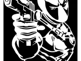 Deadpool stencil 25-0