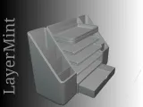 Multi-Layer Desk Organizer with Drawers and Side Compartment-4