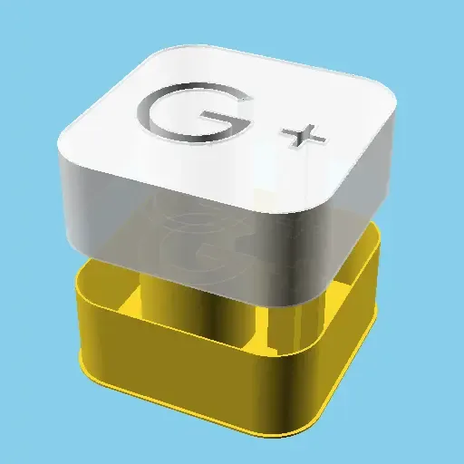Square "Google +" logo, nestable box (v1)