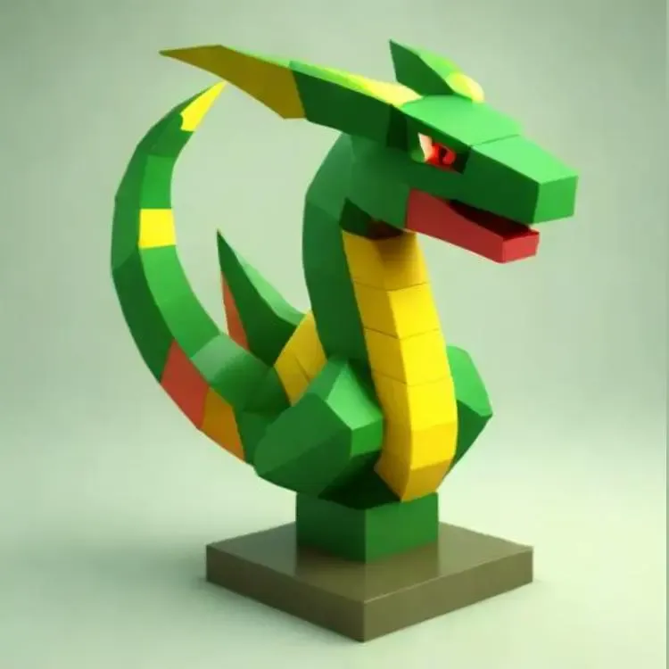 Rayquaza (Pokemon) - Lowpoly