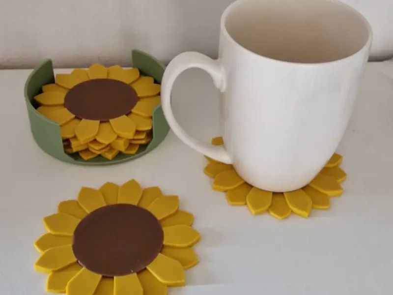 Posavasos de girasol