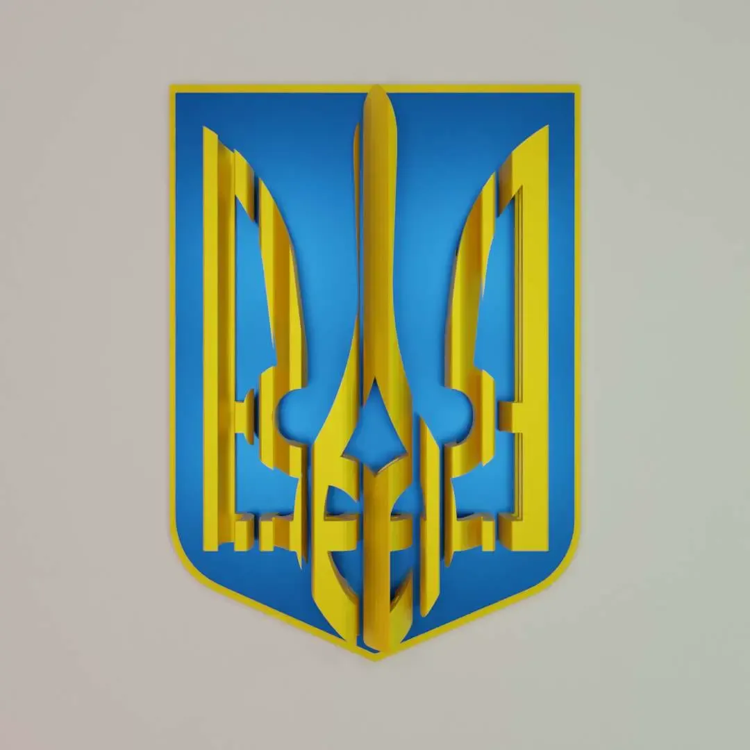 UKRAINE 3D FLAG