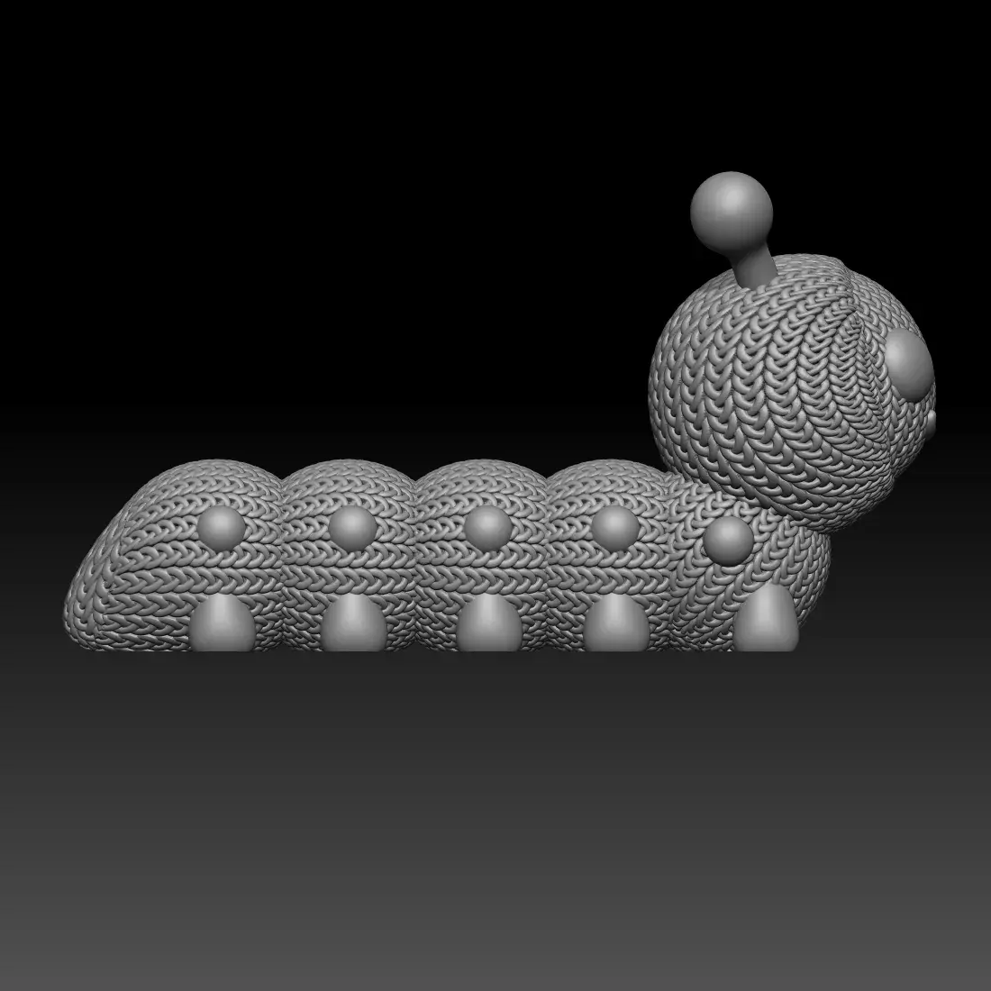 Knitted Caterpillar