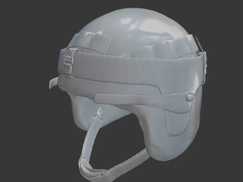 Modern Military Combat Helmet – High-Detail Tactical