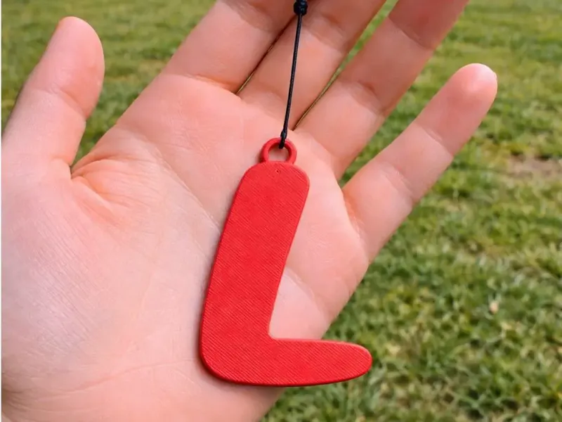 Initial L Keychain
