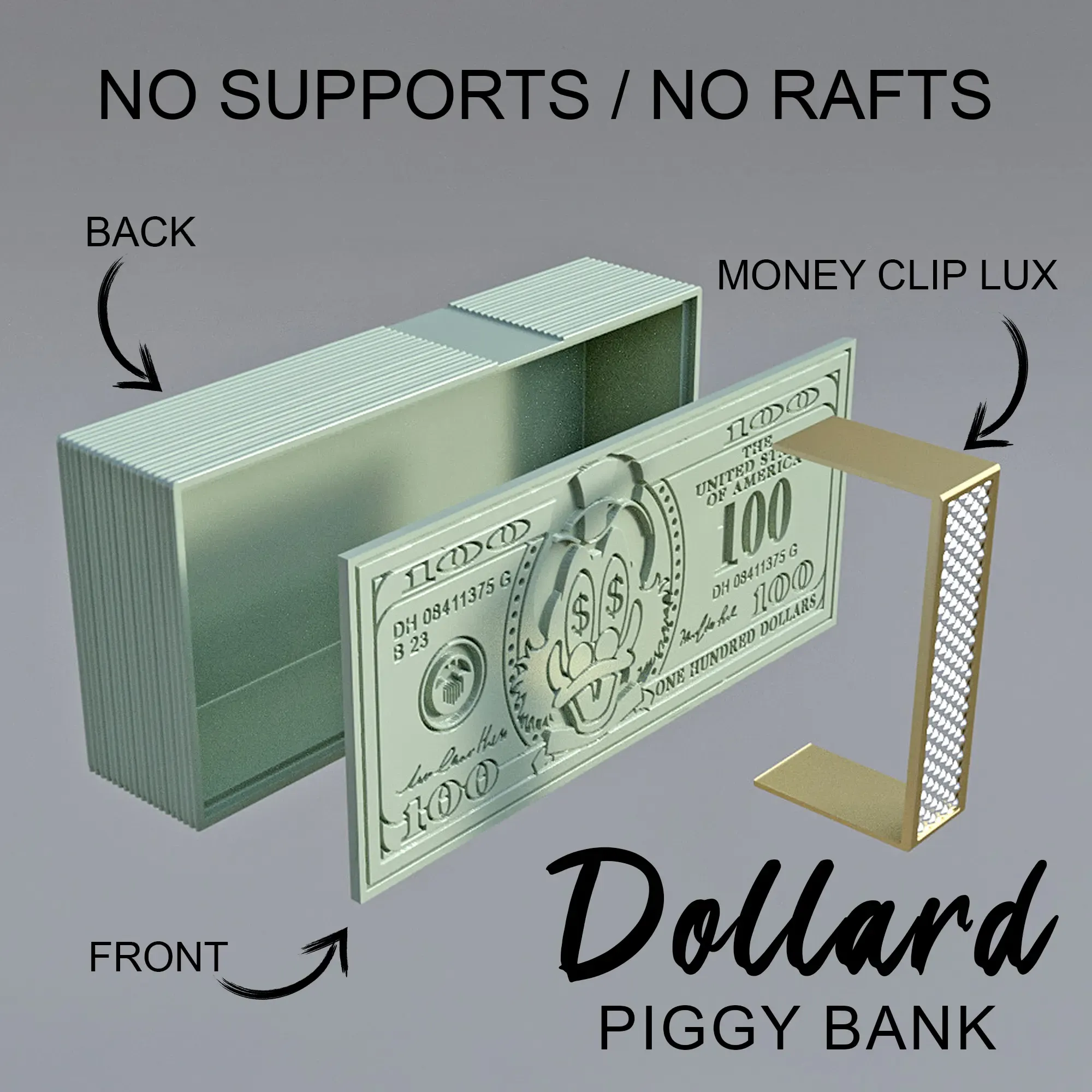 PIGGY BANK-MONEY BOX -PRINT IN PLACE