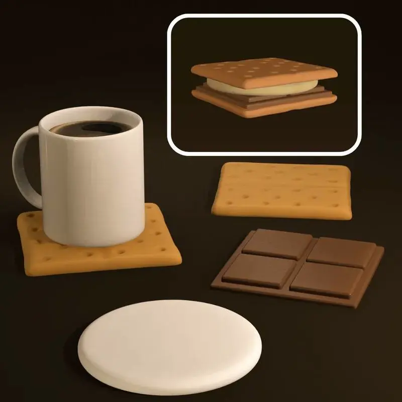 Smores coasters
