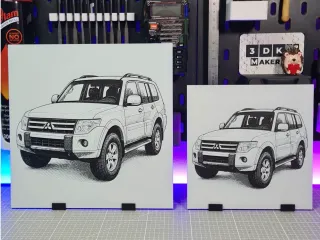 Mitsubishi Pajero – Hueforge – 3 Colors