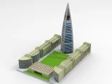 3D Design of Al Faisaliah Tower in Riyadh - تصميم ثلاثي-2