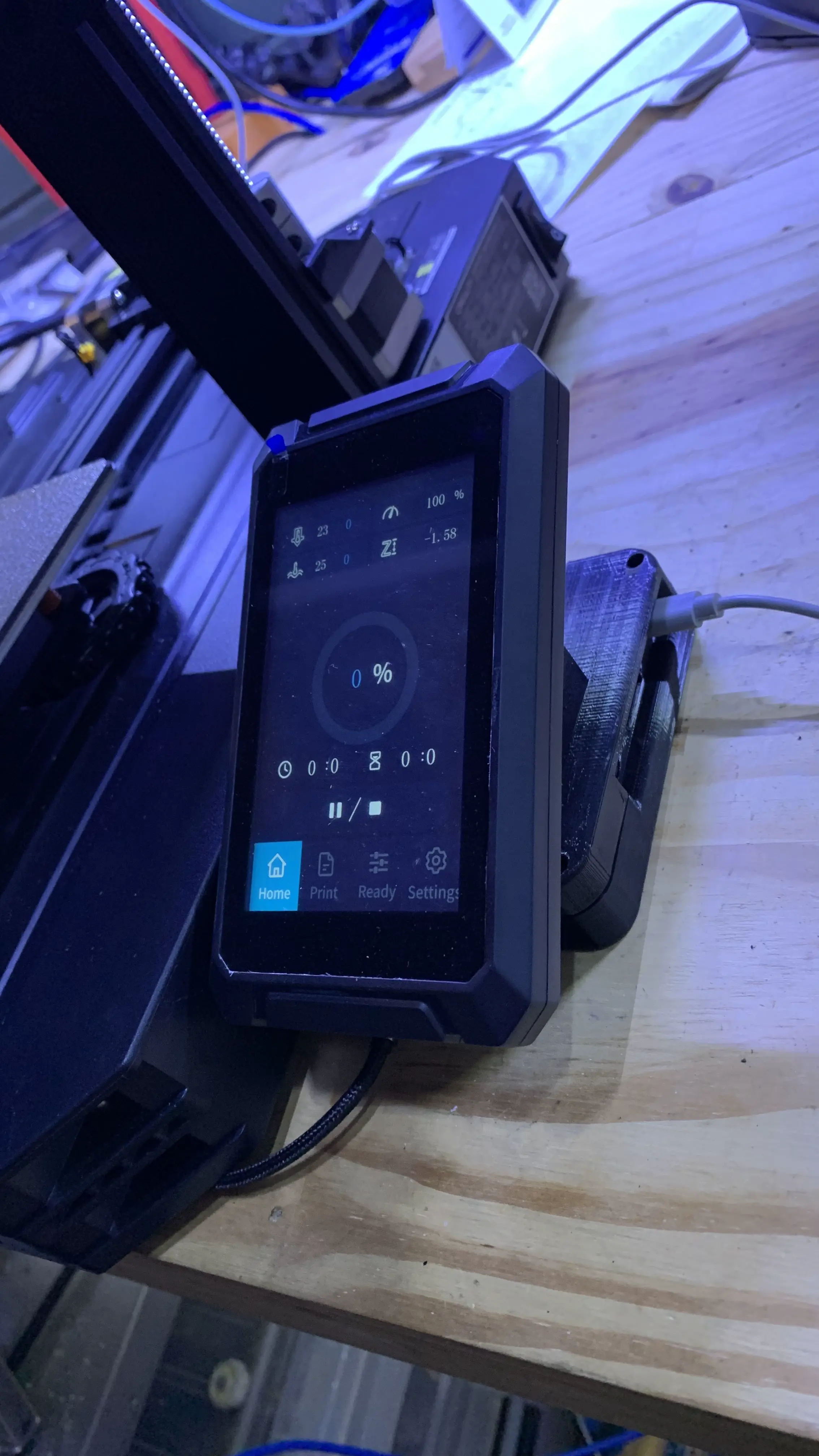 Raspberry Pi Stok Ekranı Altında-Ender3 S1