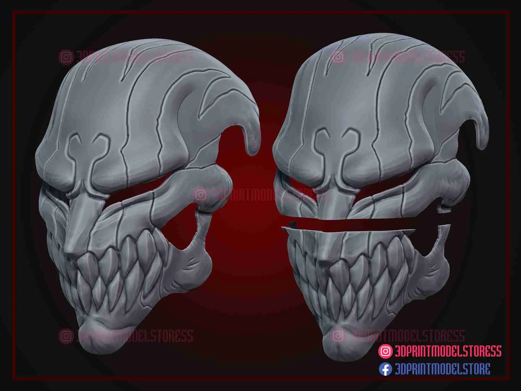 Bleach Ichigo Hollow Mask - Anime Cosplay Halloween Costume