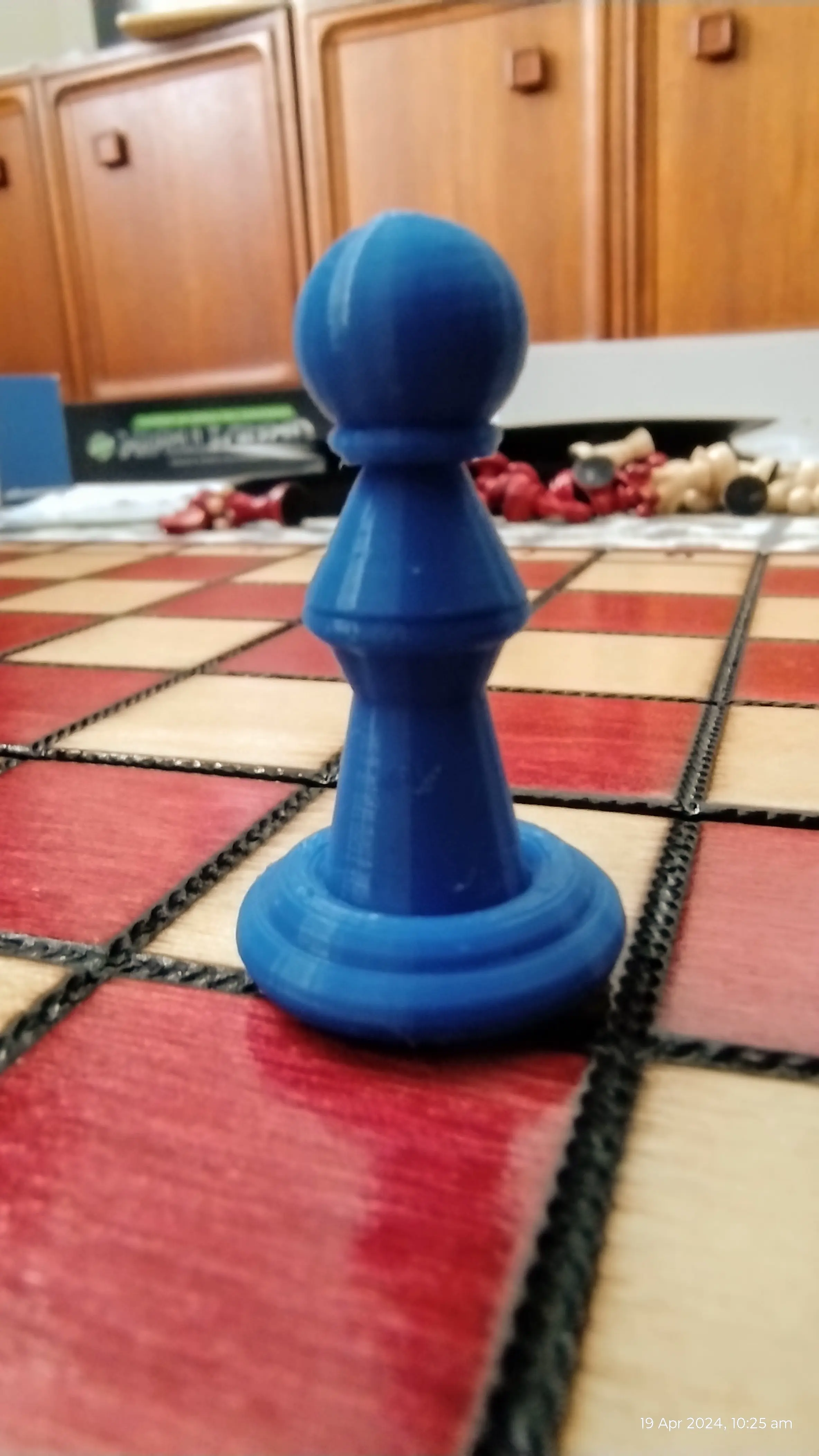 Custom chess pawn made in Blender (And second version).