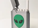 Alien Cigarette Holder and Lighter Case-5