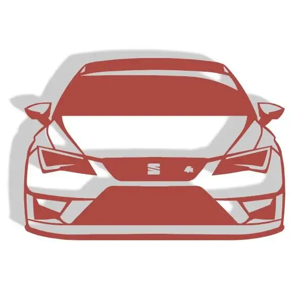 Seat Leon FR Front - Silhouette Wall Decoration