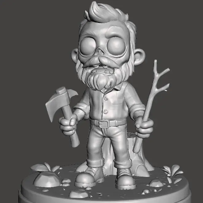 Paint-a-Zombie: Lumberjack