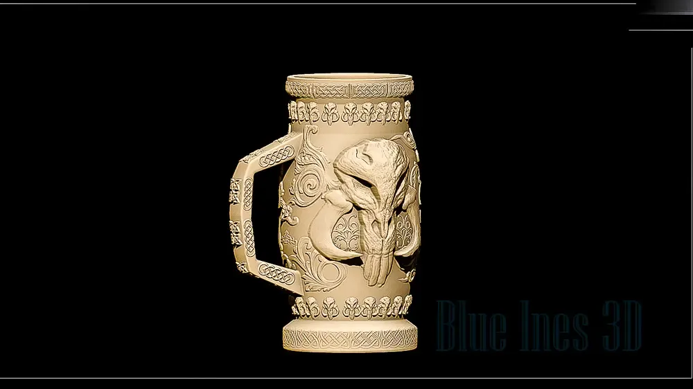 Mythosaur Mandalorian Can Holder / cozy Mug