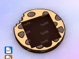 Post-It, Sticky Note Holder chocolate cookie-1