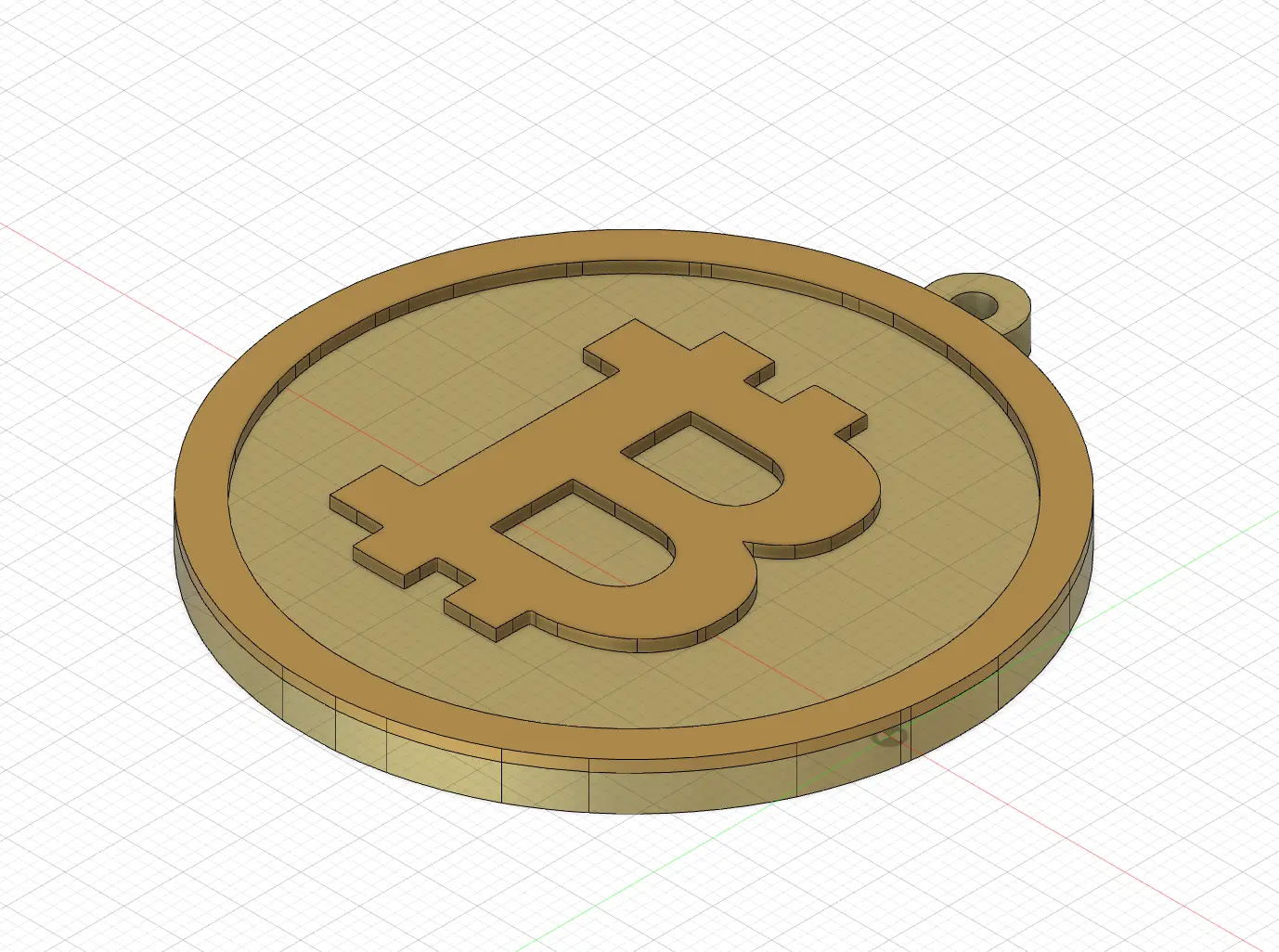 Jewelry & Accessories STL Download - BITCOIN KEYCHAIN LLAVEROby Gominolozgz