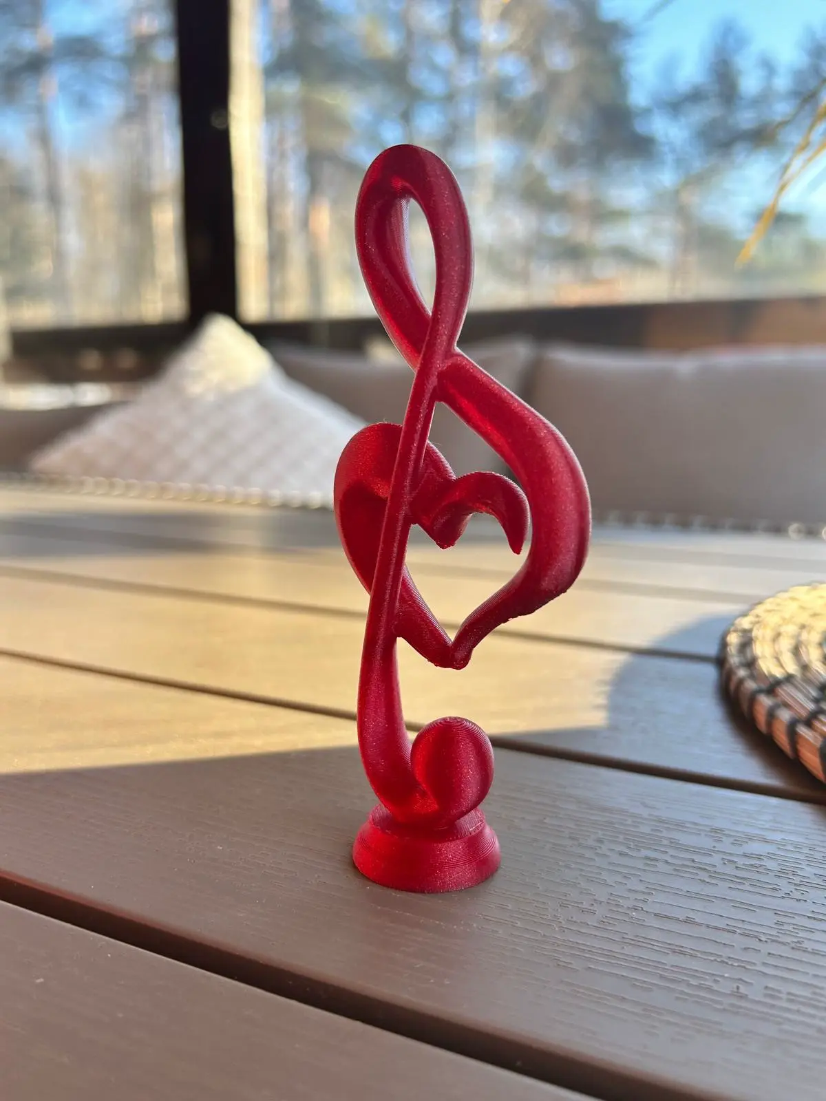 Musical Heart: Decorative Treble Clef