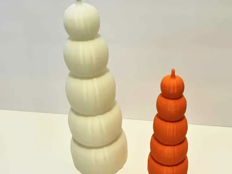 Hollow stacked pumpkins