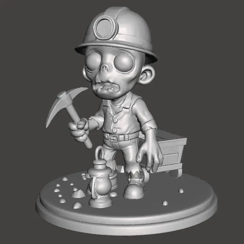 Paint-a-zombie: Miner