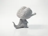 Cute Alligator Figurine Chibi 3D Printable-1
