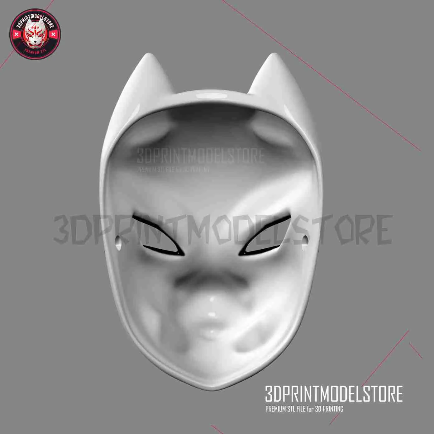 Japanese Kitsune Fox Mask - Cosplay Halloween Costume