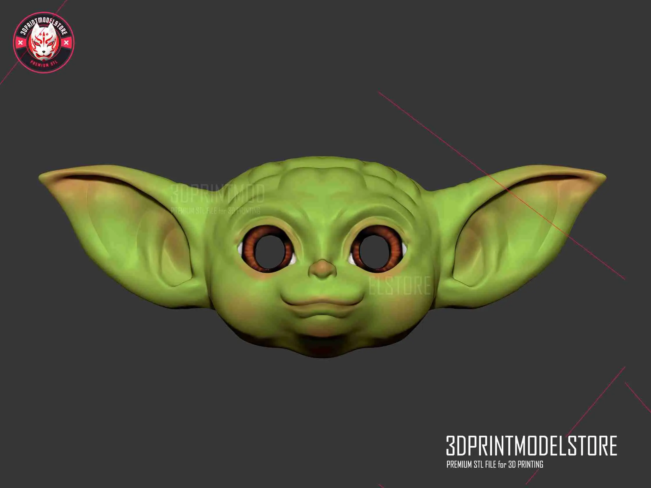 Baby Yoda Star Wars Cosplay Mask - Halloween Costume