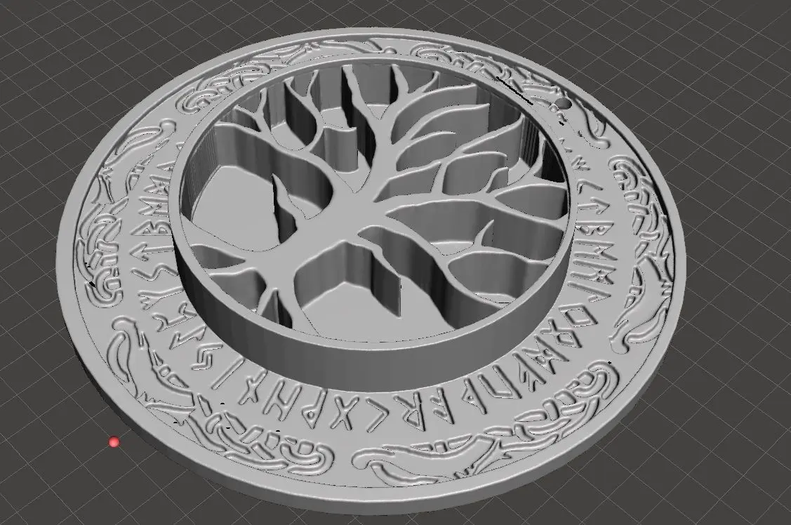 norse tree of life yggdrasil crystal shelf
