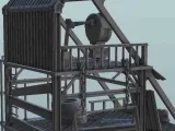 Surveillance post on scaffolding - sci-fi science fiction fu-7