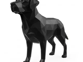 Labrador (de Pie) decorativo Low Poly