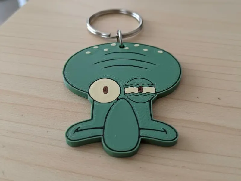 Keychain. Multicolor, Double-Sided, Single-Sided STL