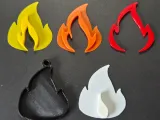 Flame keychain-1