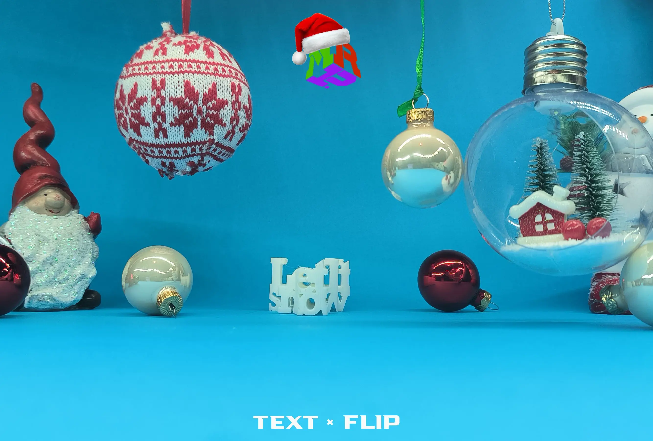 Text Flip - Let It Snowflake