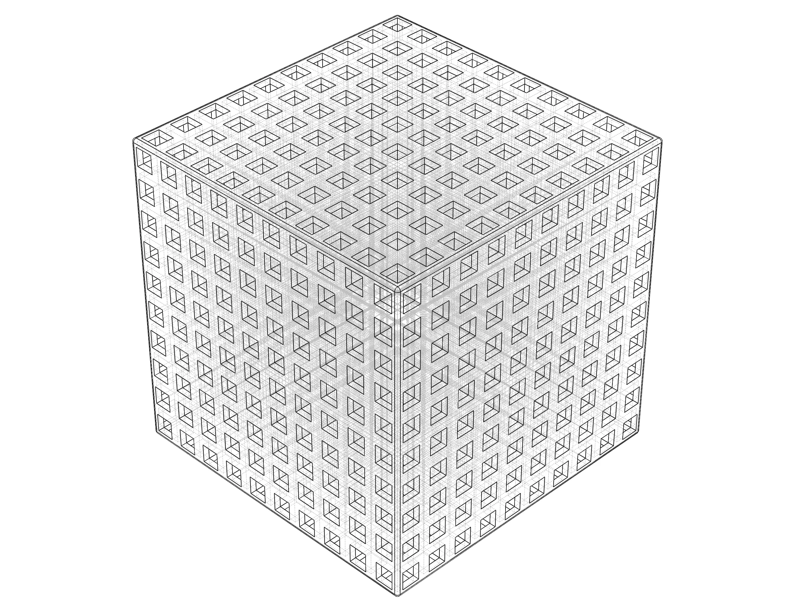 Simple Cubic Lattice Structure