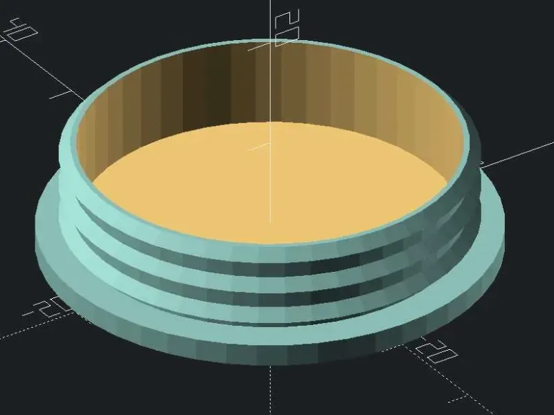 cap for pipe (40mm ext, 35mm int dia) 