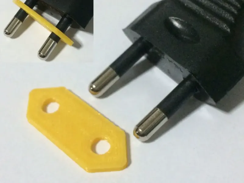 Calço para plugue personalizável