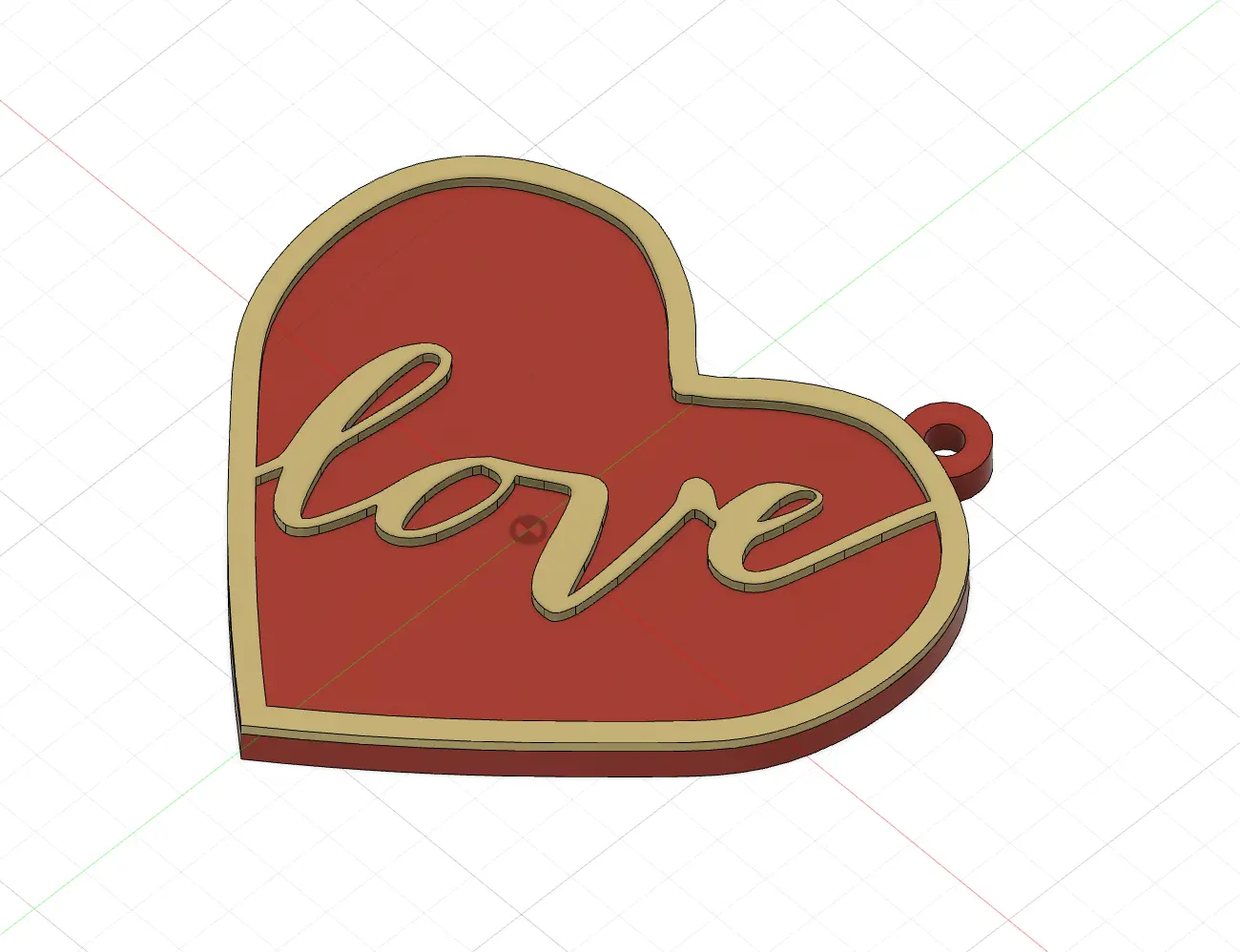 heart love keychain