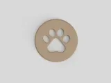 Paw Print Coaster-0