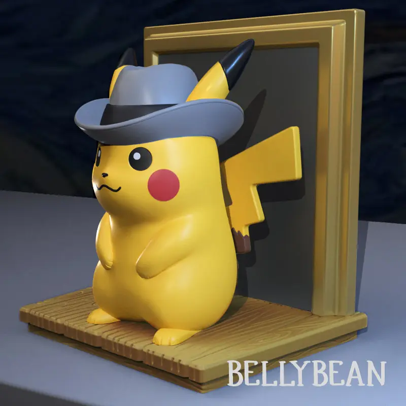 PIKACHU VAN GOGH FIGURINE FAN ART