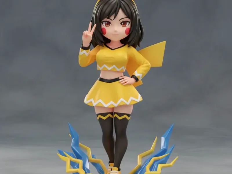 Volt Pika – Chibi Electric Spark Girl