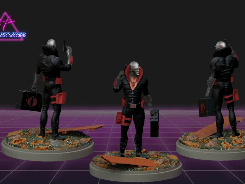 Destro miniature from Gijoe