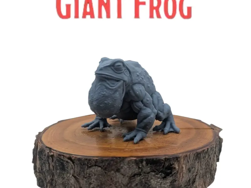 DnD TTRPG Giant Frog Miniature