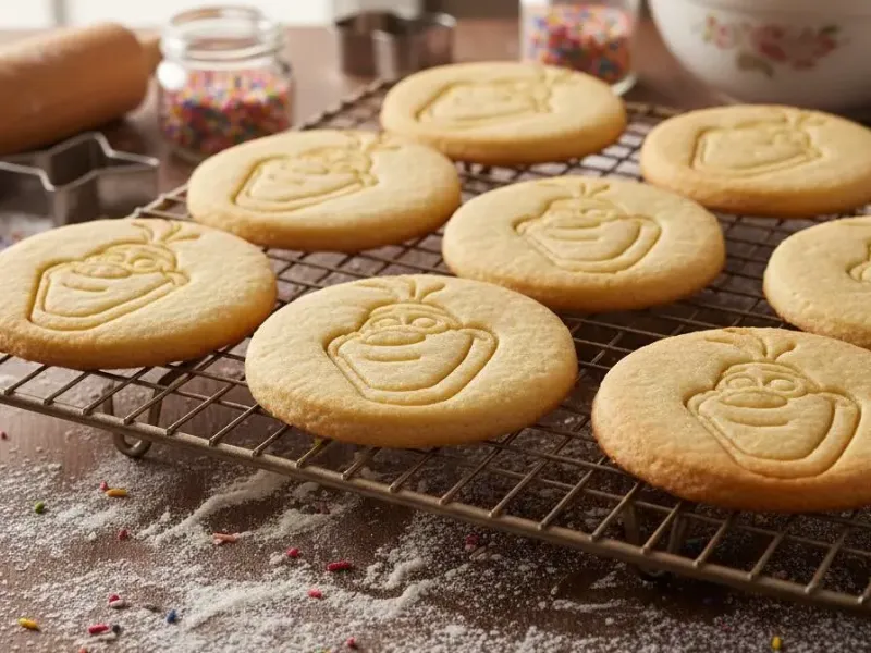Olaf Stamp Cookies
