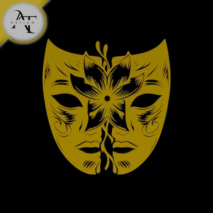 Home Decorations & Ornaments STL Download - Mask - Silhouette - 2D Wall ...