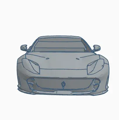 Ferrari 812 Superfast model cover (Traxxas Latrax Rally car)