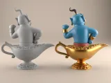 Fun Genie Lamp 3D STL File for Desk Decor Toys 9-3