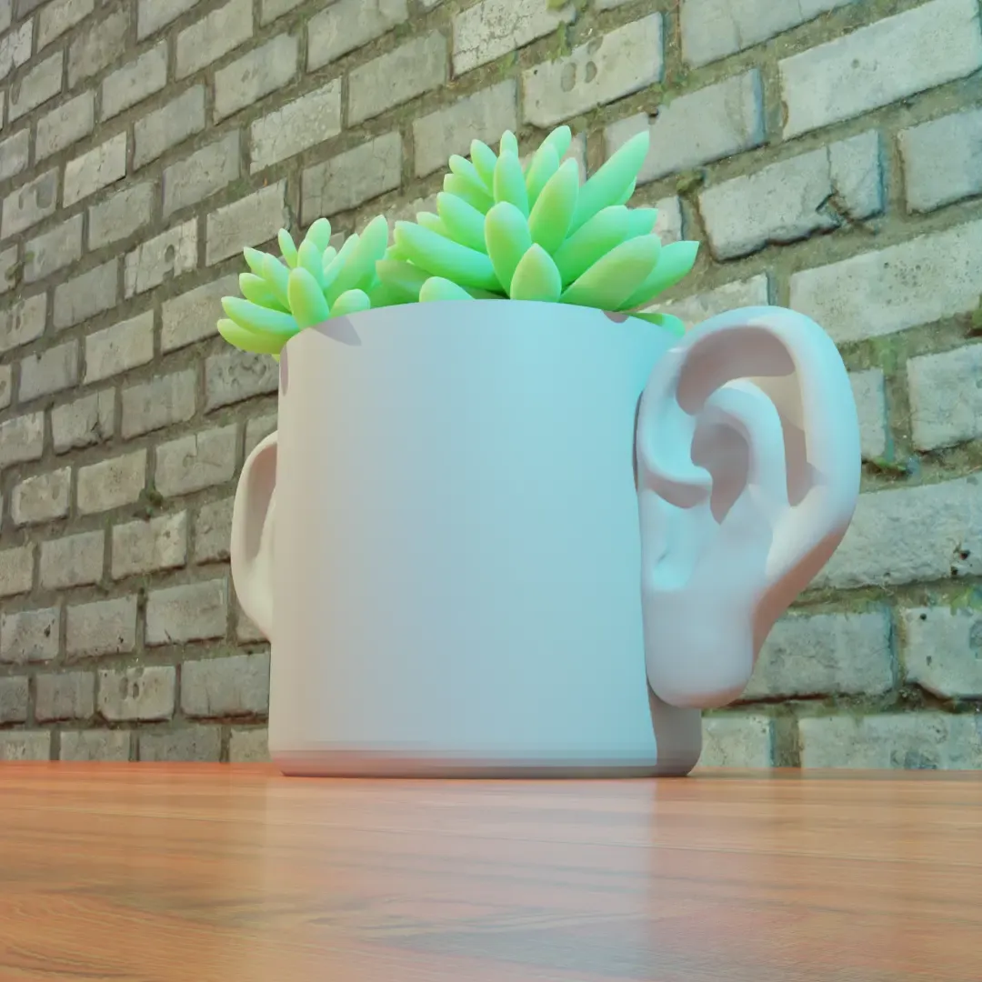 planter with ears