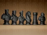 Chess Set Medieval Stylized-2